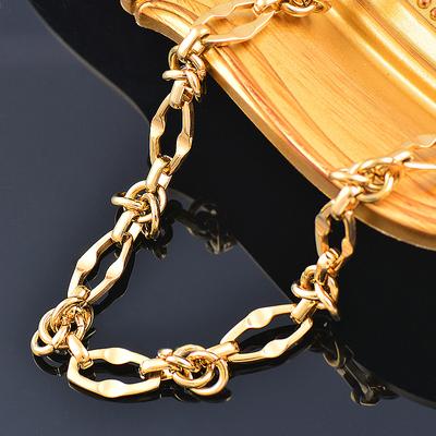 Titanium Titanium Steel Irregular Shape Hollow Metal Clavicle Chain Stainless Steel Does Not Drop Color Necklace