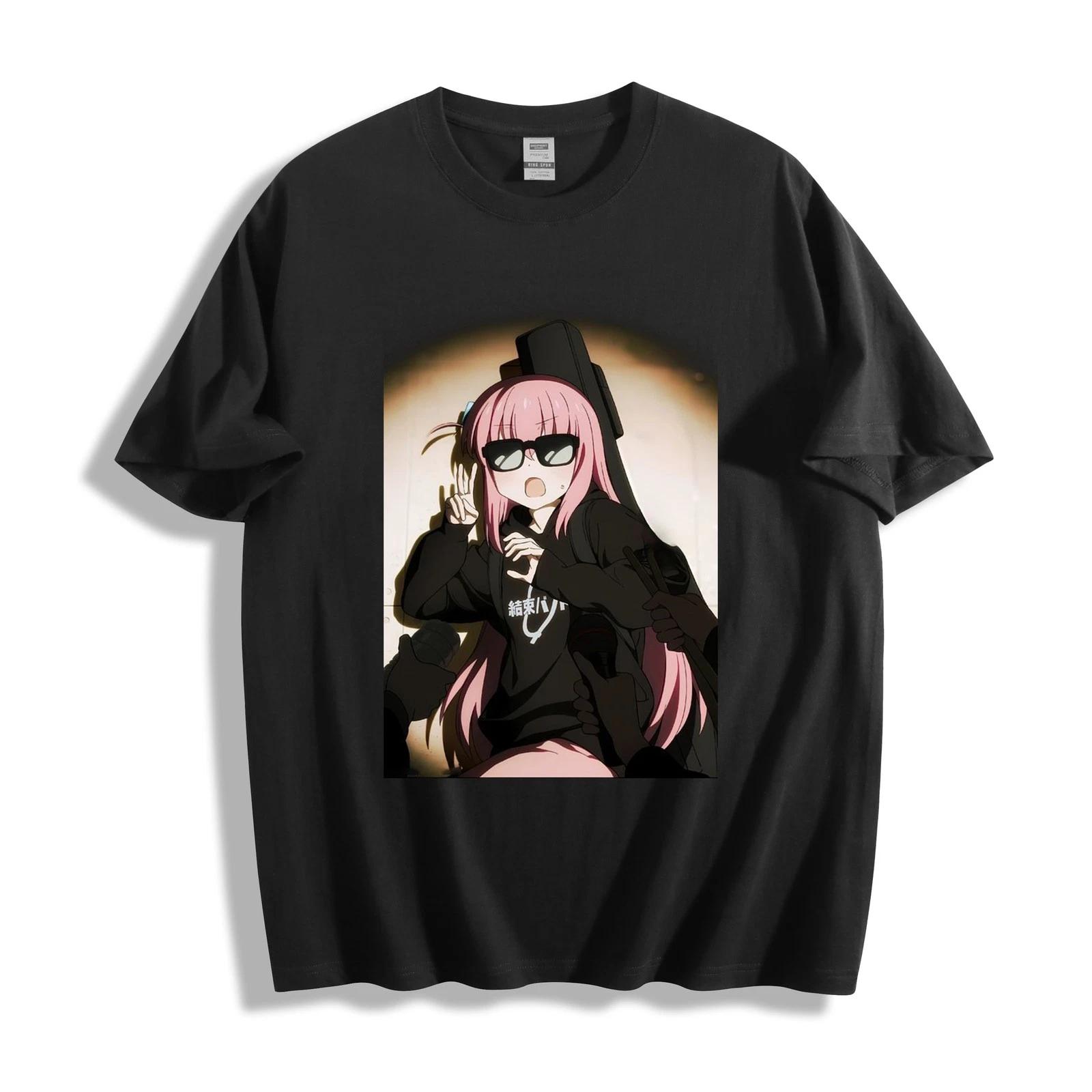 Bocchi the Rock! Hitori Gotoh Cool Sunglasses Peace Sign T-Shirt S