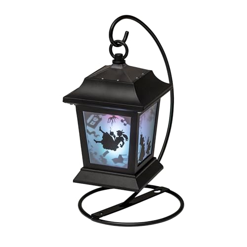 Takasho Solar Light Outdoor Alice Silhouette Lantern Black Garden Light Outdoor Indirect Lighting Waterproof Alice in Wonderland Resin/Glass/Steel TA-