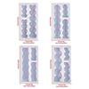 3-in-1 Candle Molds Long Candle Molds Waving/Heart Candle Molds for Making Candle Soap Baking DIY Craft Valentines Gift