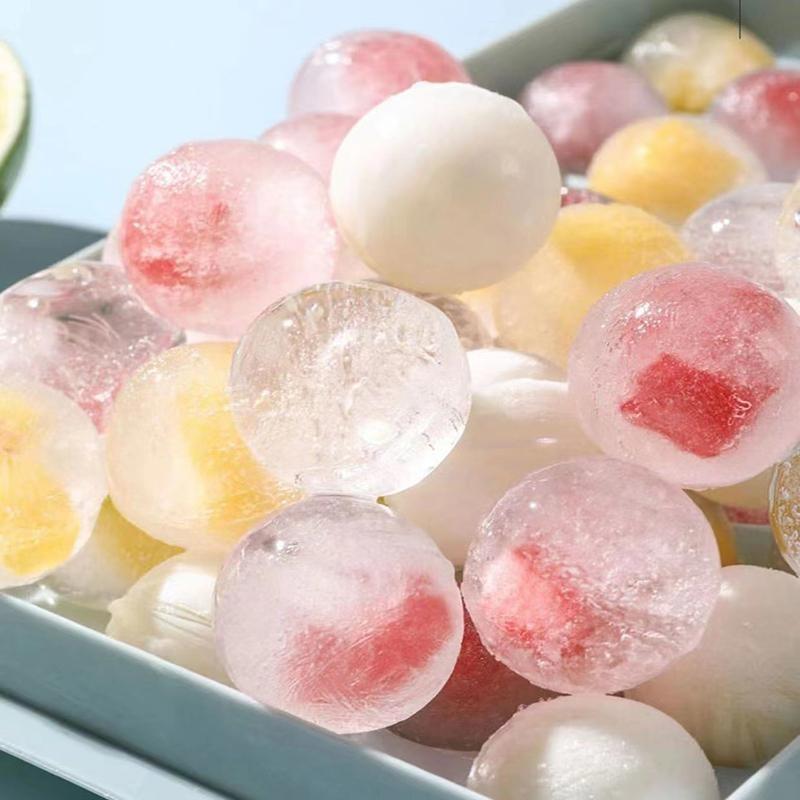 Ice Cube Tray Silicone Mold with Cover Square 14-cube Easy Release Ice Cube Molds Summer Kitchen Bar DIY Iced Drink Maker Tools