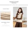 Gilet cardigan tricoté à col rond tendance pour femmes automne 2025 - Haut pull polyvalent pour petites