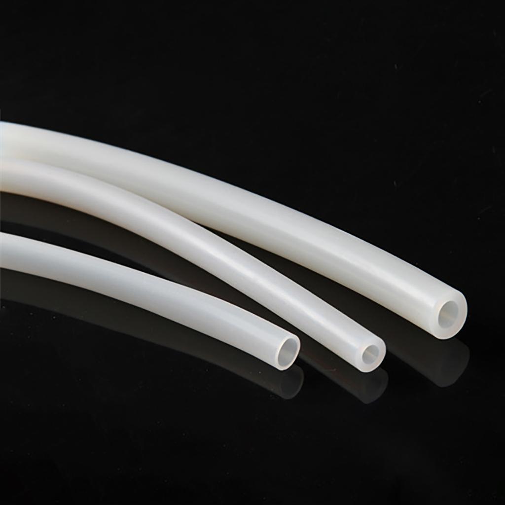 1Meter High Temperature Industrial Grade Resistant Silicone Rubber Hose Capillary Pipe Tube Inner Dia 1-40mm
