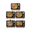 Glittering Christmas Music Box LED Night Light TV Design Gifts USB Powered Xmas Decoration Christmas Lantern for Bar Bedroom