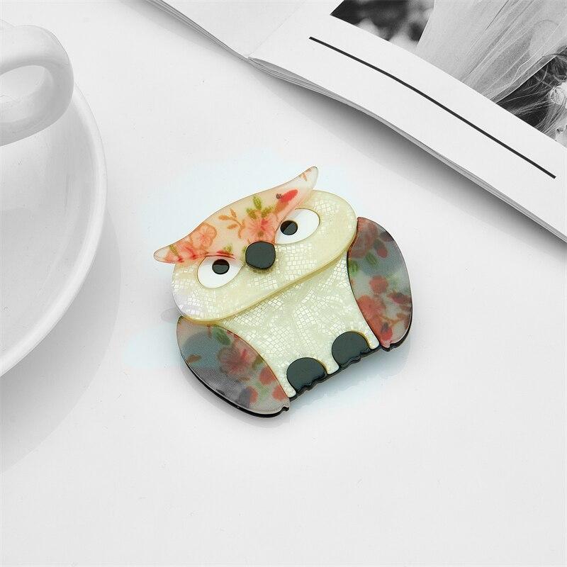 Blucome Broches acrílicos para ropa, broches bonitos con forma de búho de alta calidad para mujeres, nuevos alfileres para niñas, joyería en bolsos