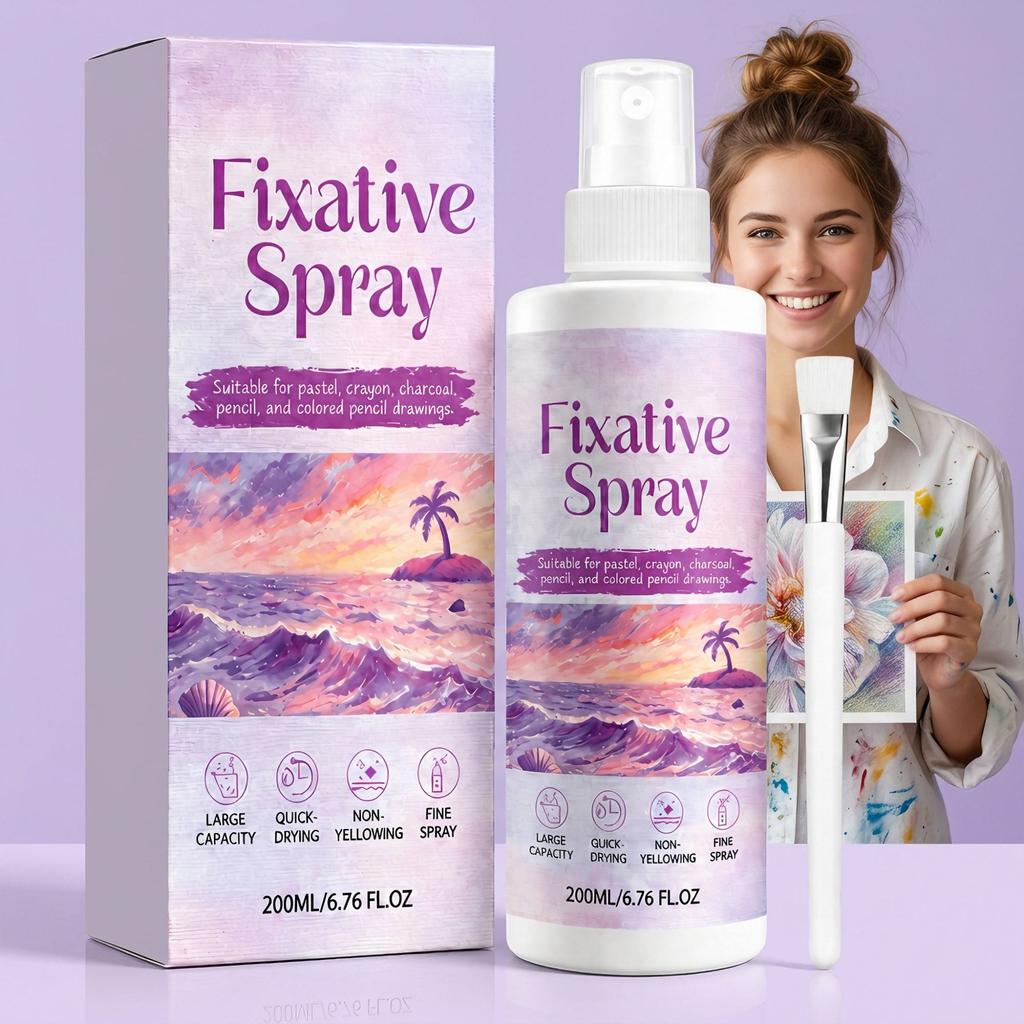 Fixed painting spray, art sketch, painting, fixed color protection, quick-drying film-forming painting special protection spray