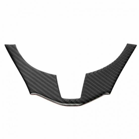 Carbon Fiber Interior Steering Wheel Trim Cover Fit For Mazda 3 Axela 2014-2016