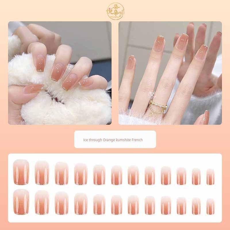 

Благородный прохладный темно-синий тонкий блестящий доспех Ice through Orange kumshite French medium square