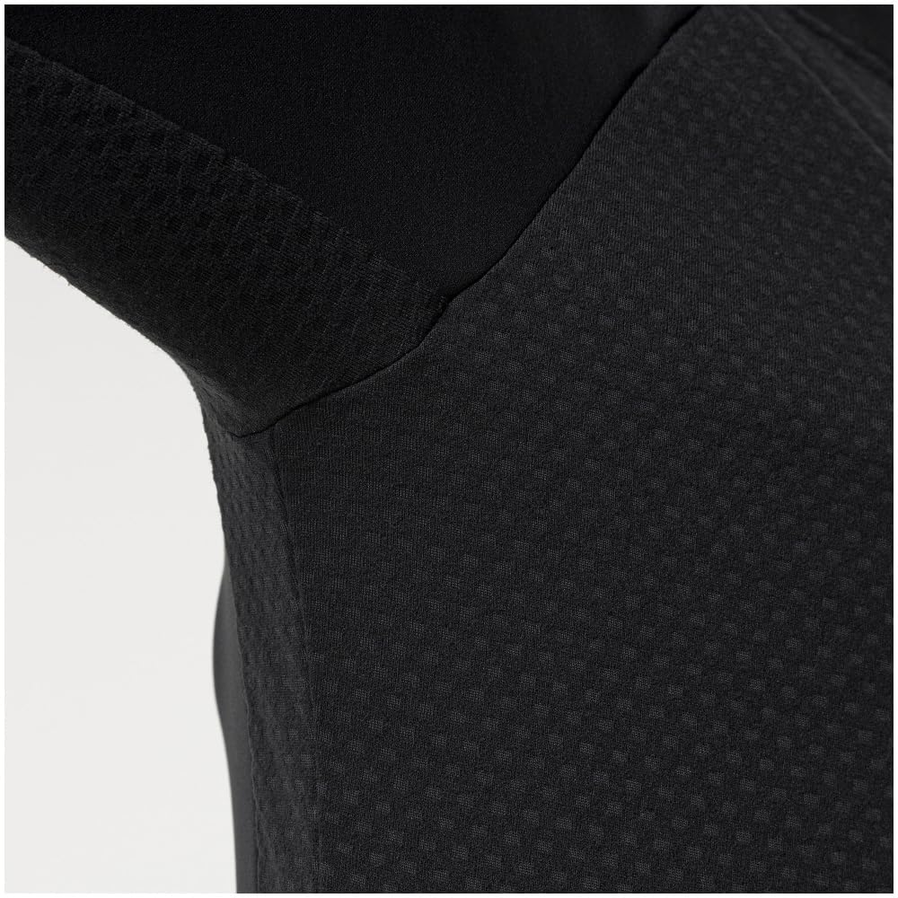 Mizuno Warmer Light Running Aurora Reflective Black Women's Shirt, Half-Zip, Design, Warm, Fleece-Lined, Stretch, Print, J2MCA705,