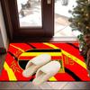 Belgium Football Crest Emblem Area Rug Office rug, Chair Rug, Decor Carpet Livingroom bedroom Mat, Large Size Fan gifts Christmas gifts