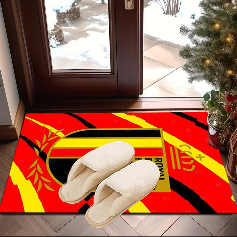 Belgium Football Crest Emblem Area Rug Office rug, Chair Rug, Decor Carpet Livingroom bedroom Mat, Large Size Fan gifts Christmas gifts