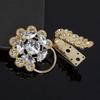 1Pc Handwork Sewing Originality Shiny Rhinestone Overcoat Decor Duckbill Buckle Fashion Metal Button Clothing Accessory