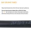 2pcs X Inner Tube 2-Pack Bicycle Iner Tubes 26\" X 1 3/8\"Valve AV 26x1-3/8 Inner Tube Valve Bicycle Inner Tubes Bike