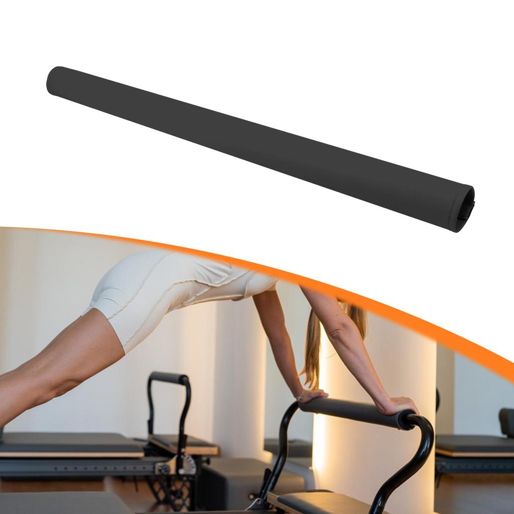 Bar Cover PU Leather for Pilates Reformer Machine Equipment Exercise Black