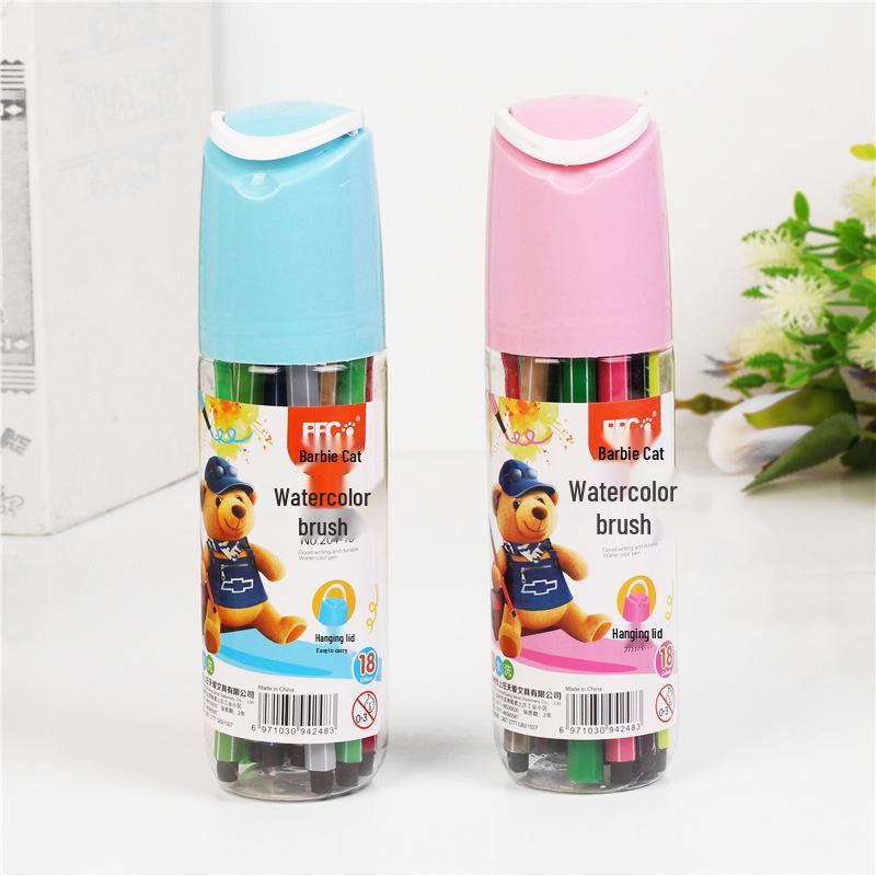 Watercolor Pen Set for Students - 12, 18, 24, 36 Colors - Ideal Back-to-School Gift for Kindergarten & Primary Kids' Drawing