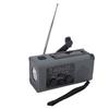 Solar Crank Radio Emergency LED Flashlight Cell Phone Charger 2000mAh Portable Rechargeable AM FM NO