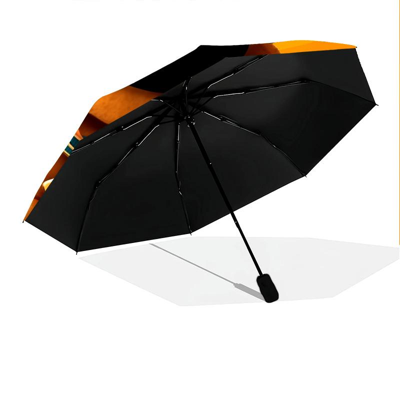 Courage the Cowardly Dog and Scooby-Doo  Pattern, Automatic Folding Umbrella, Portable and Foldable Design, 8 Ribs, a Christmas or Birthday Gift.