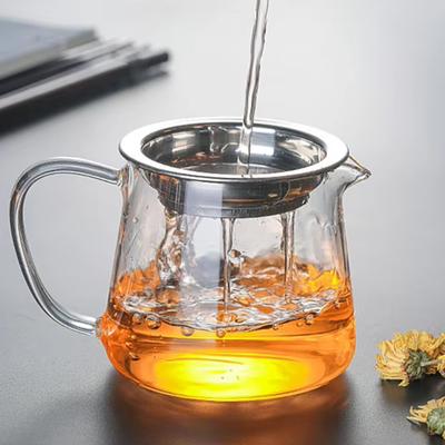Hitzebeständige Teekanne aus klarem Glas, Fair-Cup mit Griff, Cha Hai, handgefertigt, Kung Fu Puer Teetassen, Gongdao-Becher, Teekocher, Teegeschirr