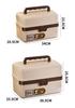 Lockable Storage Box for Home & Valuables, Portable Privacy Document Box for Students and Cars