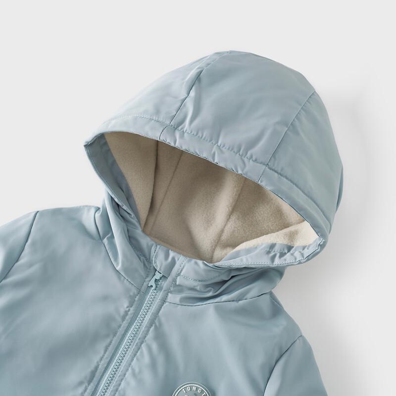 TONGTAI Unisex Fleece Lined Hooded Cardigan Jacket