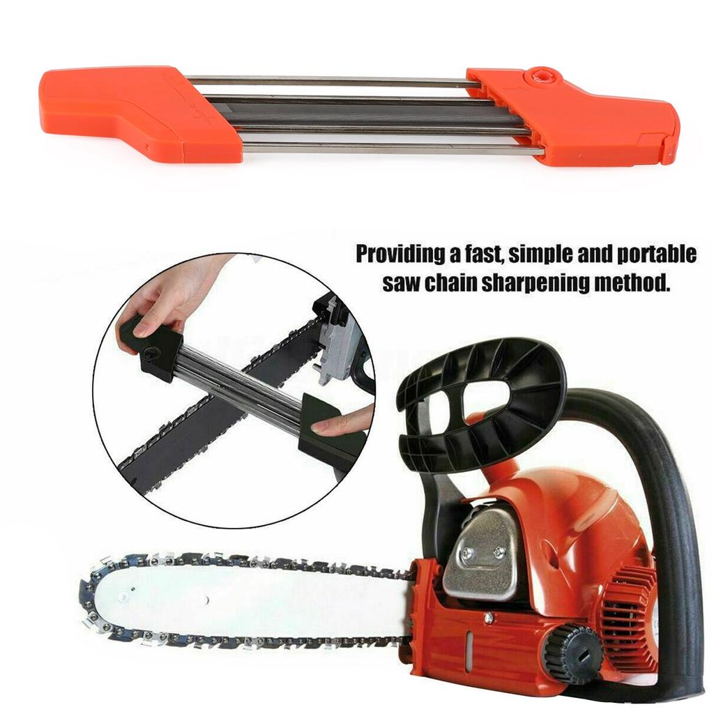 4-5.5mm 2 IN 1 Easy Chainsaw File Chain Sharpener Kits Fit Stihl