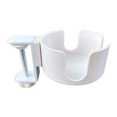 Practical Desk Mounted Cup Holder Trendy Space Saving Drink Clip for Workstations Adjustable Sturdy Desk Attachment