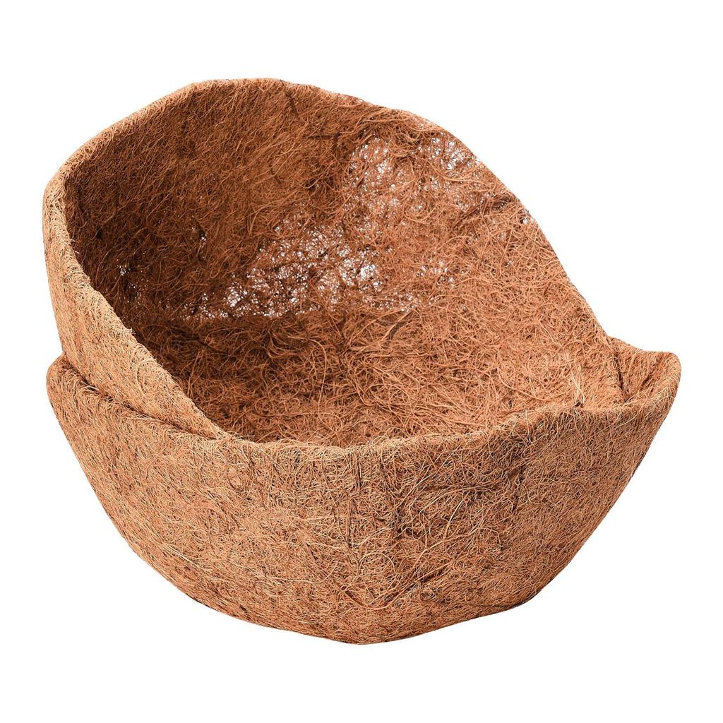 4 Stück Kokosfasereinsätze 14 Zoll Durchmesser Dick Zirkulierend Vorgeformt Runde Einsätze