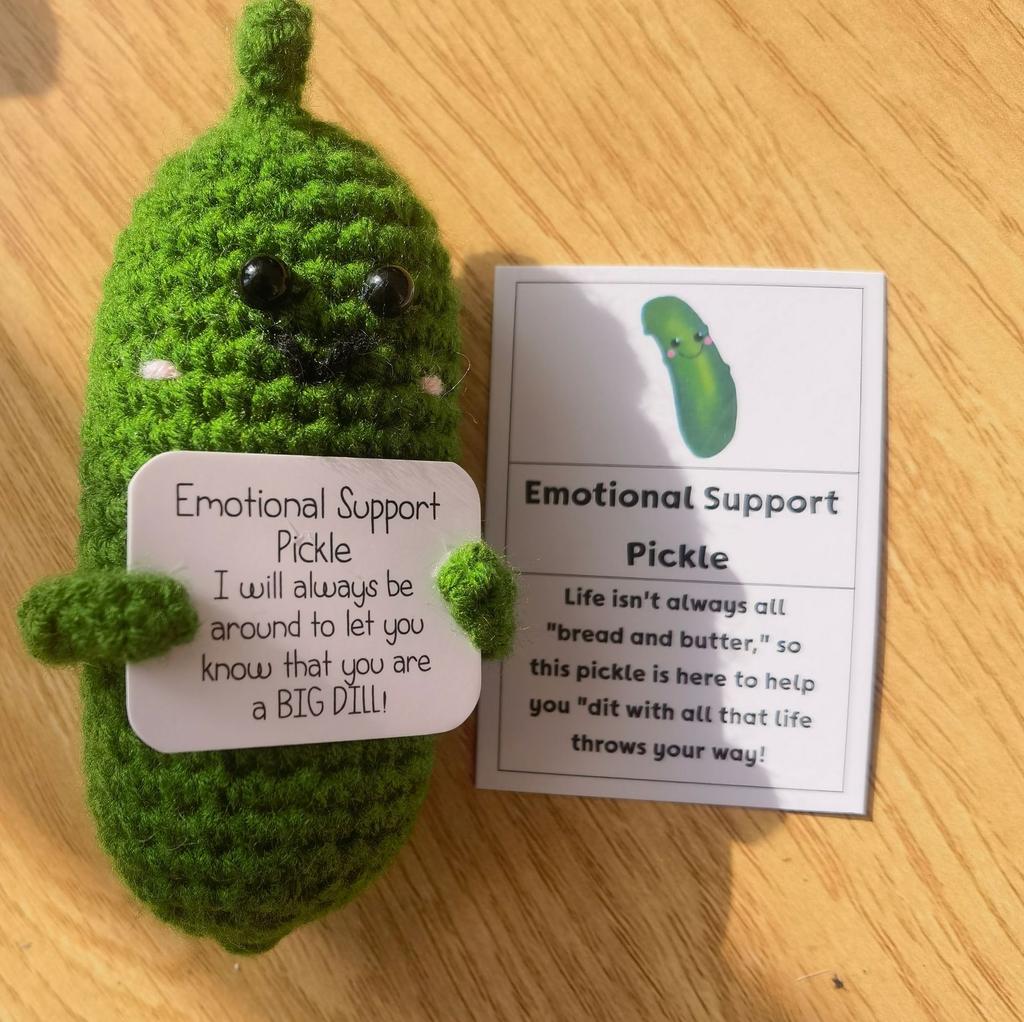 Emotional Cucumber Hand-woven Potato Positive Energy Ornaments Wool Crochet Product