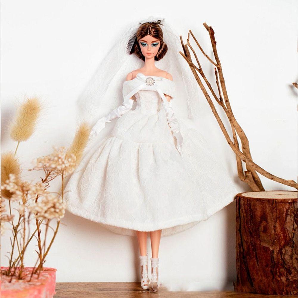 European Fashion White Lace Dresses Suit  For 30cm Doll/for 1/6 BJD Dolls/for 11.5" Doll