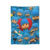 Pocoyoed Comedy Cartoon Blanket Wool Funny Warm Throw Blankets For Home Restaurant Spring/Autumn,