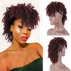 Extension per capelli ricci Mohawk con clip, coda di cavallo con frangia, parrucca Mohawk morbida e riccia