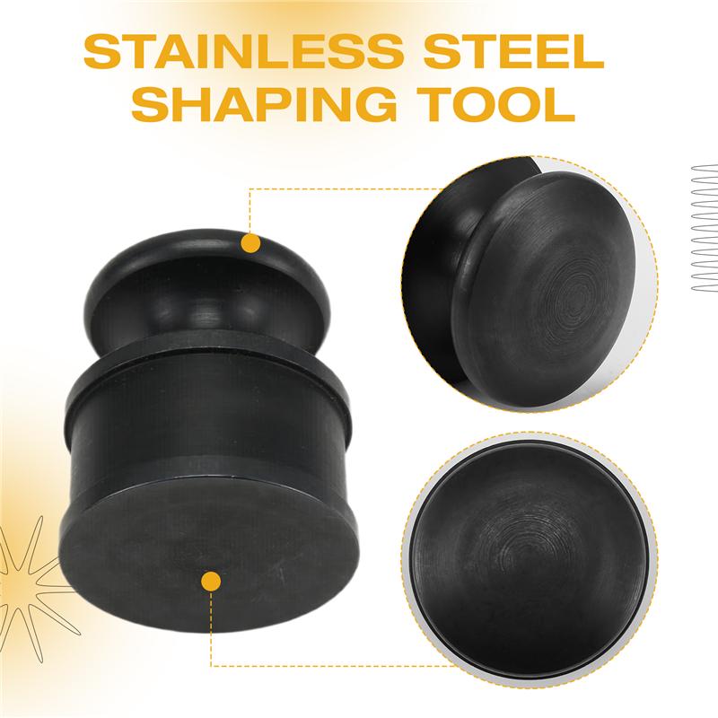 Professional DIY Leathercraft Accessories Stainless Steel Hand Pressed Leather Tool Leather Pressing Tool