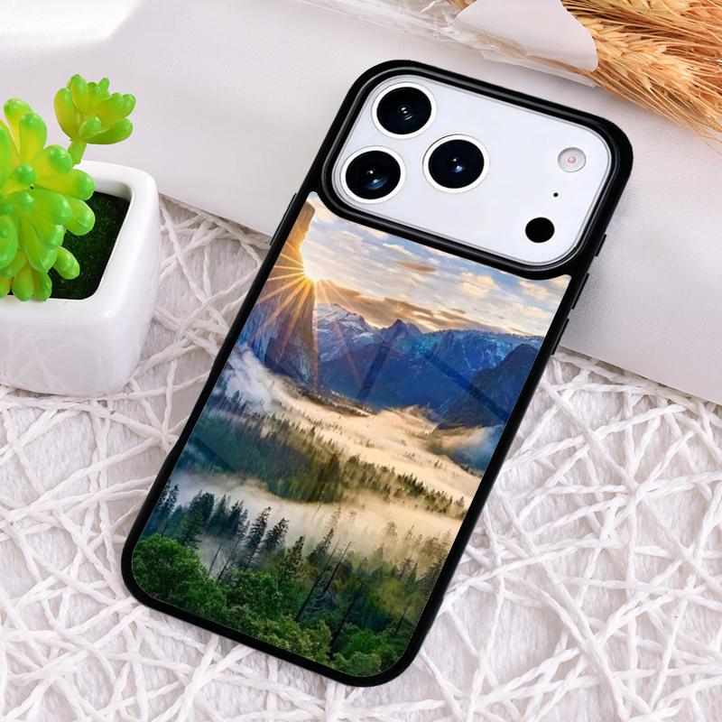 Anime Natural Landscape Phone Case for iPhone 17 Air 16 15 11 12 14 13 Pro Max Shockproof Cover