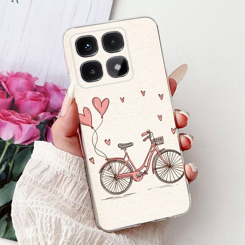 Phone Case For Xiaomi Mi 14T Pro Mi14T Cool Style Tiger Dragon Pattern Clear Soft Silicone TPU Back Cover Xiaomi 14t 5G Coques