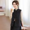 New 2026 Spring Wool Vest for Middle-Aged and Elderly Women - Red Mother's Vest
