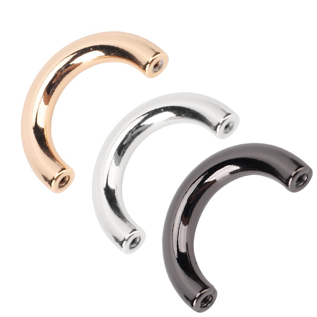 20 Set U-Ringe Metallbogenbrücke Tasche Handtasche Aufhängungsverschluss Kette Riemenverbinder Schnallen Leder