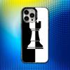 Chess B-Board Phone Case For iPhone 16,15,14,13,12,11,Mini,Pro,SE,MAX White Matte Shockproof Cover