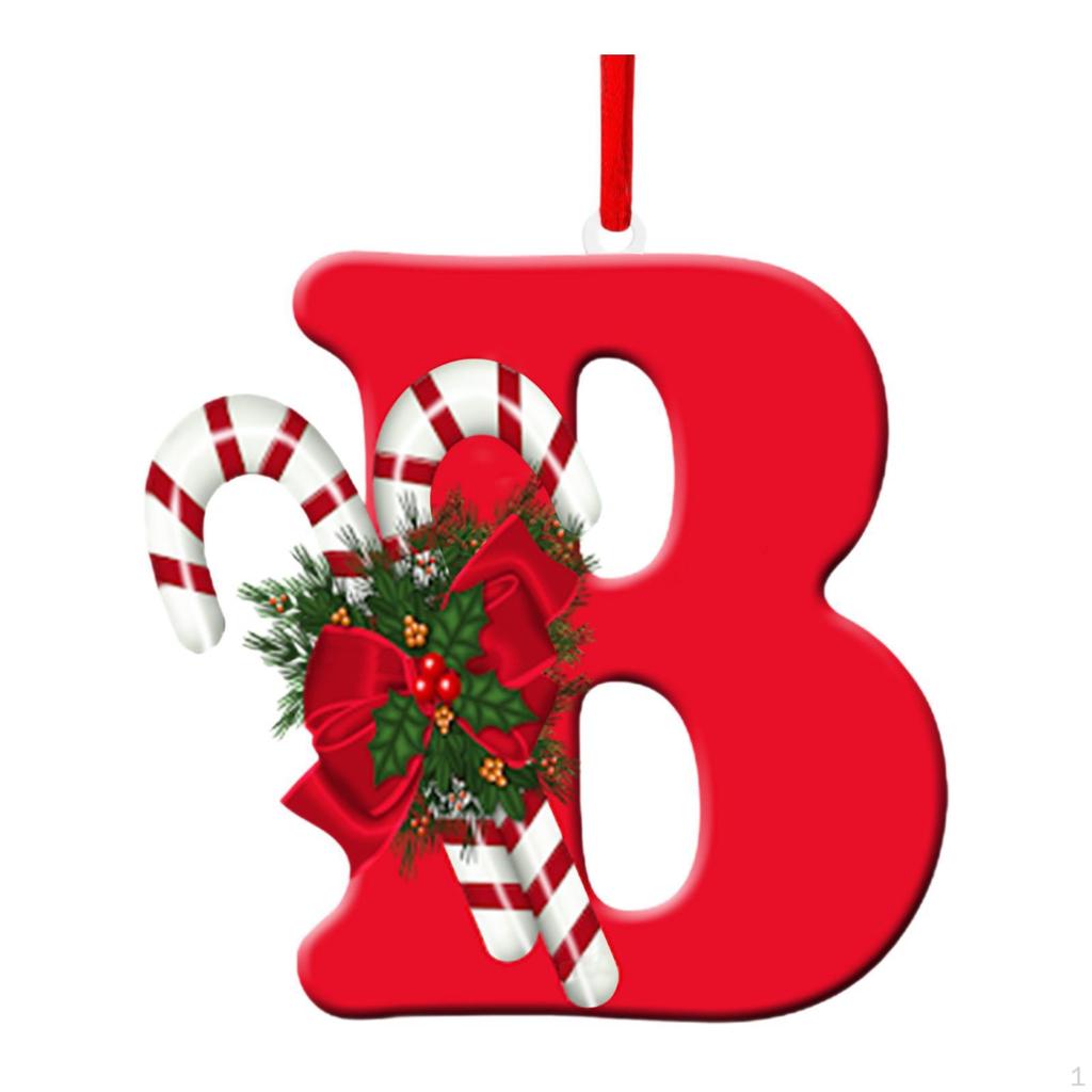 Alphabet-Christbaumschmuck für Feiertagsdekoration und Feiern