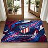 Covor din Catifea Cristal cu Design Atletico Madrid Covoraș Decorativ Moale pentru Dormitor Intrare
