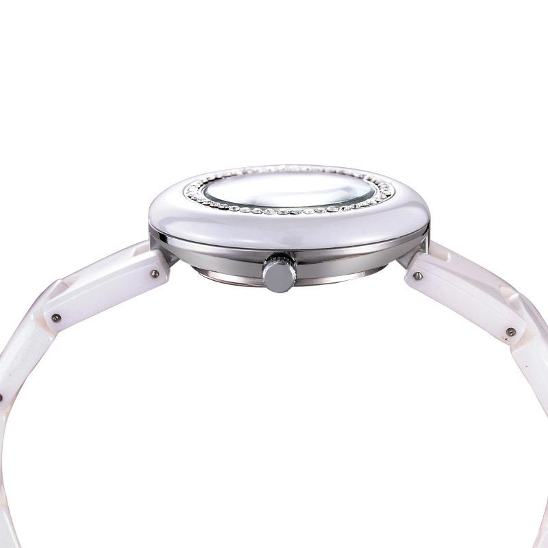 Luxury Crystal Diamond Watches Women Fashion Waterproof Quartz Ladies Casual Watch Ceramics Strap Women Watch Girl's Gift