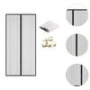 Magnetic Door Curtain Heavy Duty Entry Screen for Hotel Balcony Bedroom 80x210cm Black