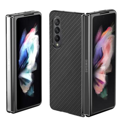 Für Samsung Galaxy Z Fold 4 Kohlefaserhülle ,Samsung Galaxy Z Fold 3 Kohlefaser Matt Schlank Leicht Anti -Fall Hülle