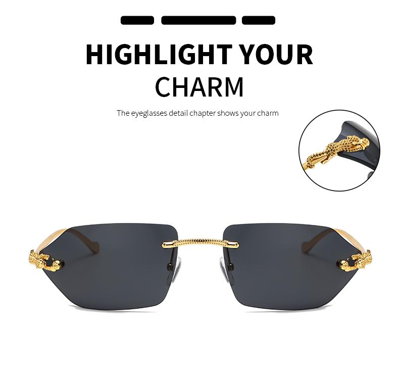 Women's New Fashion Metal Cateye Sunglasses Men's Sunglasses Leopard Legs Steampunk Style Trendy And Versatile Glasses