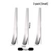 Beiyou Flat Head Stainless Steel Dessert Spoons, 3-Pack