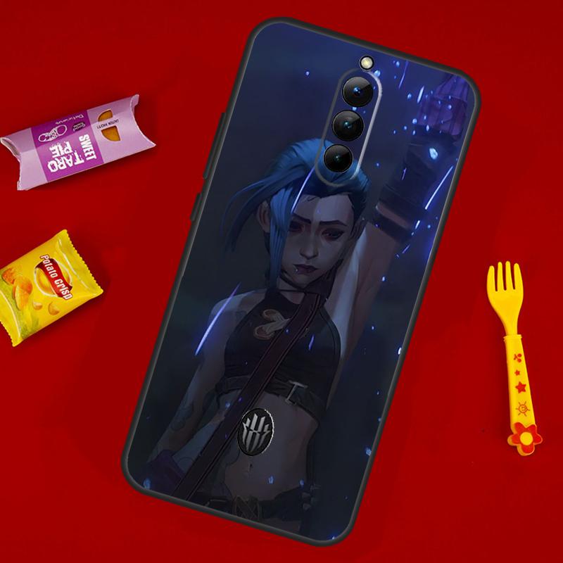 Arcane Jinx Vi Anime For ZTE Nubia Red Magic 8 Pro Plus Soft Case For Redmagic 7 Pro 7S 5G 5S 6R 6S 6 Pro Cover