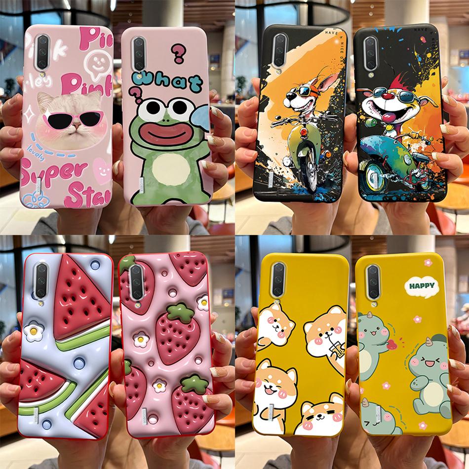 Für Xiaomi Mi 9 Hülle Mi 9 Lite Rückseite Cartoon Dünn Weiches Silikon Funda für Xiaomi Mi 9 SE Mi9 Mi 9Lite Mi 9SE Stoßfest Capa