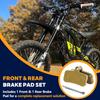 4-Pack Front and Rear Disc Brake Pads Replacement for Surron Light Bee X/S, Segway X160 X260, Talaria Sting R MX3 MX4 Electric Dirt Bike Parts