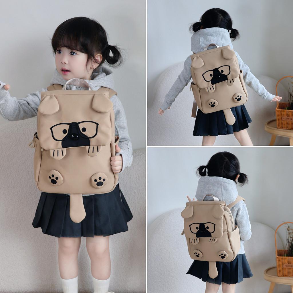 Cartoon Dog Shape Kids Backpack With Large Capacity For School And Daycare
