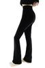 KISBINI Flared Yoga Dance Ballet Long Yoga XXL Women's Pants, Pants, Pants, Leggings, Wear, Practice, Leg-Lengthening, Breathable, Stretchy, Black,