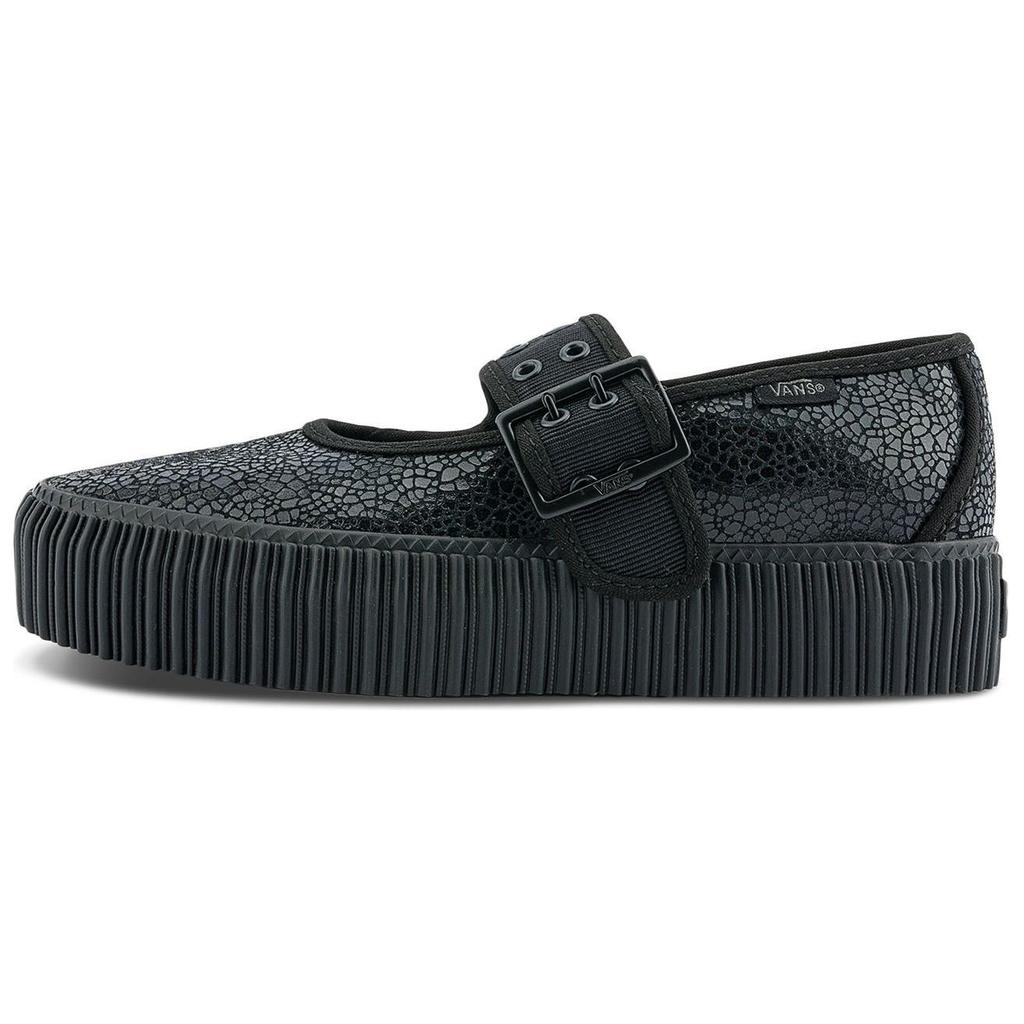 Vans Mary Jane Creeper Simple Comfortable Low Top Skate Shoes Women Sneaker Black VN000D07BLK